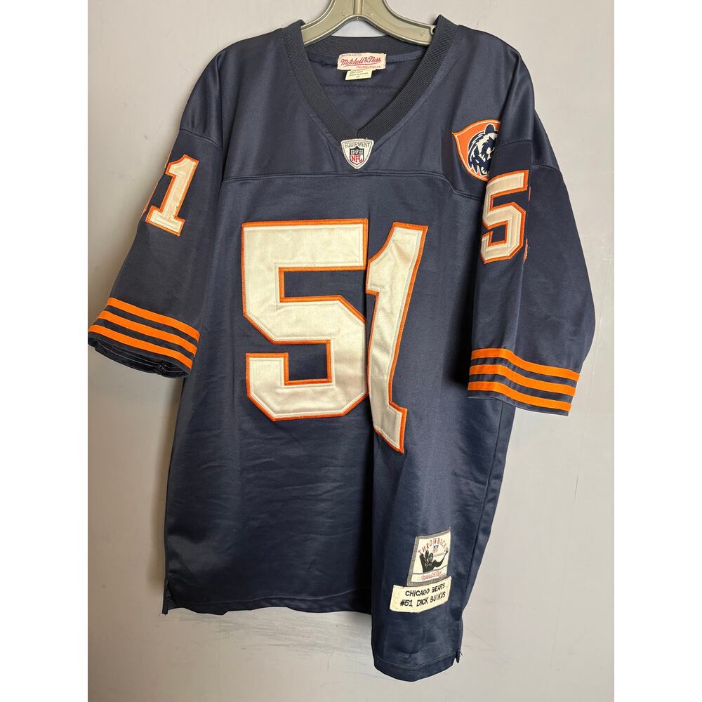 Mitchell & Ness Dick Butkus Bears Jersey White XL Korea Authentic Throwback